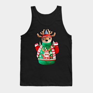 Christmas Kids Ugly as Sweater Girls Tank Top